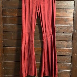 Velvet flare pants